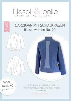Schnittmustertitelbild Cardigan mit Schalkragen lillesol women No. 29